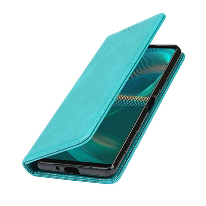 Wallet Design Auto-absorbed Magnet Leather Stand Case for Sony Xperia 5 III 5G