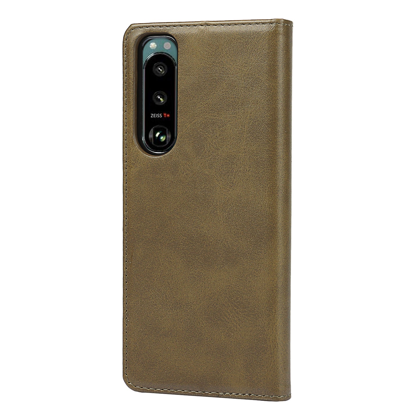 Wallet Design Auto-absorbed Magnet Leather Stand Case for Sony Xperia 5 III 5G