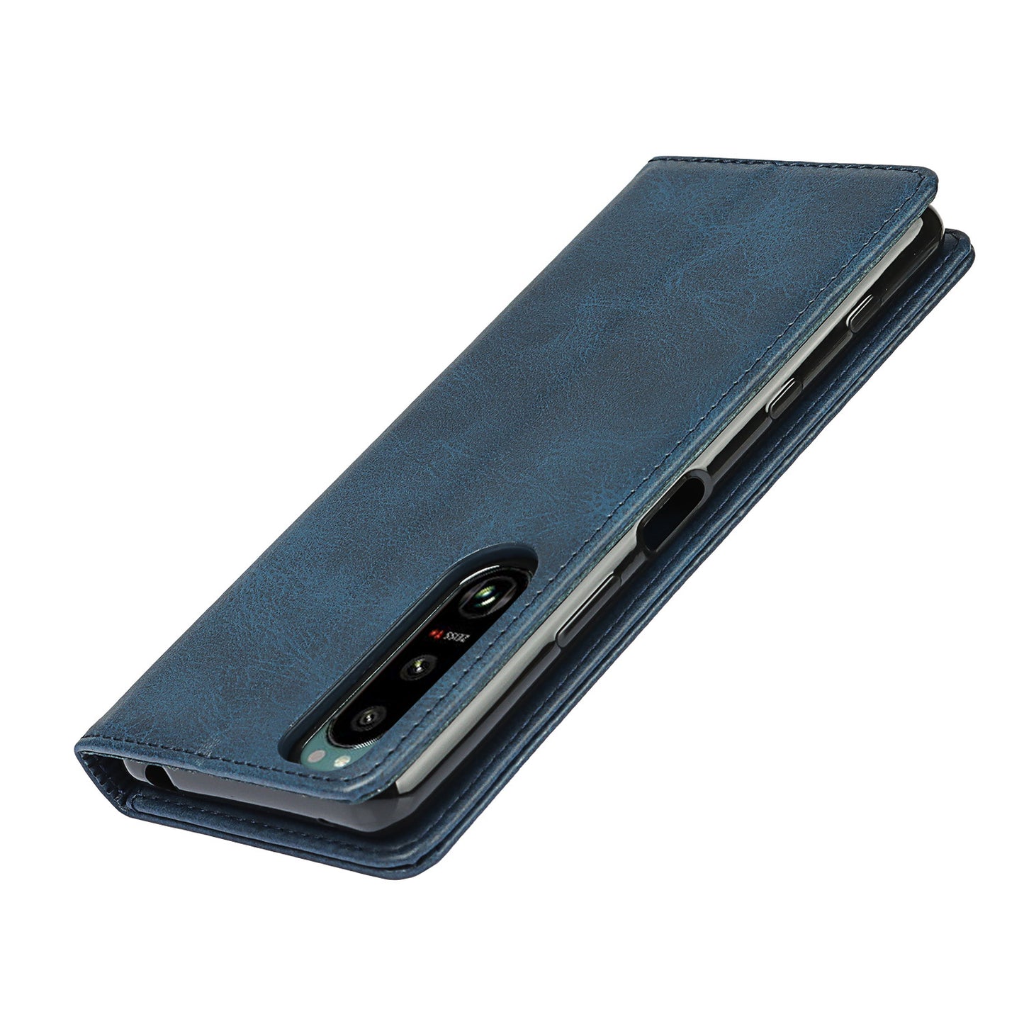 Wallet Design Auto-absorbed Magnet Leather Stand Case for Sony Xperia 5 III 5G