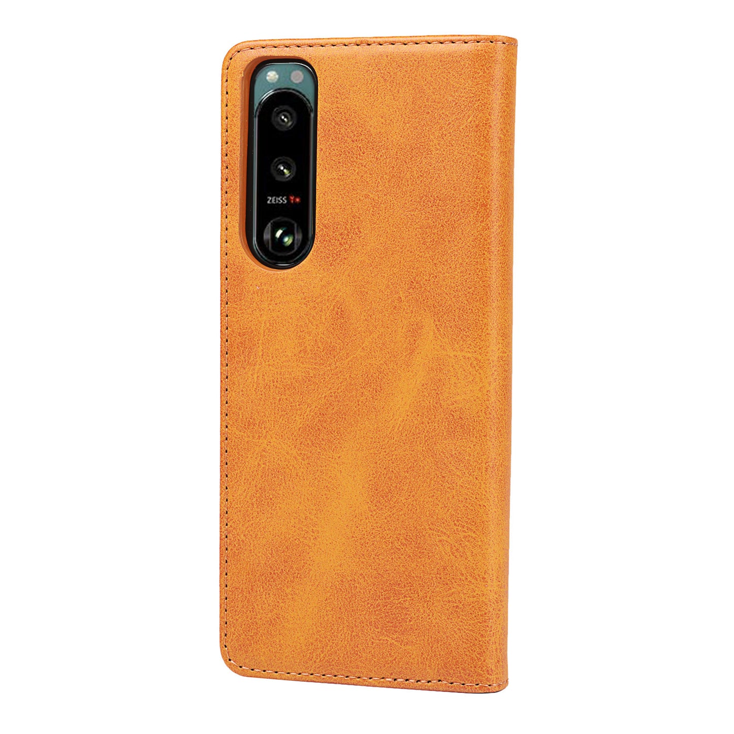 Wallet Design Auto-absorbed Magnet Leather Stand Case for Sony Xperia 5 III 5G