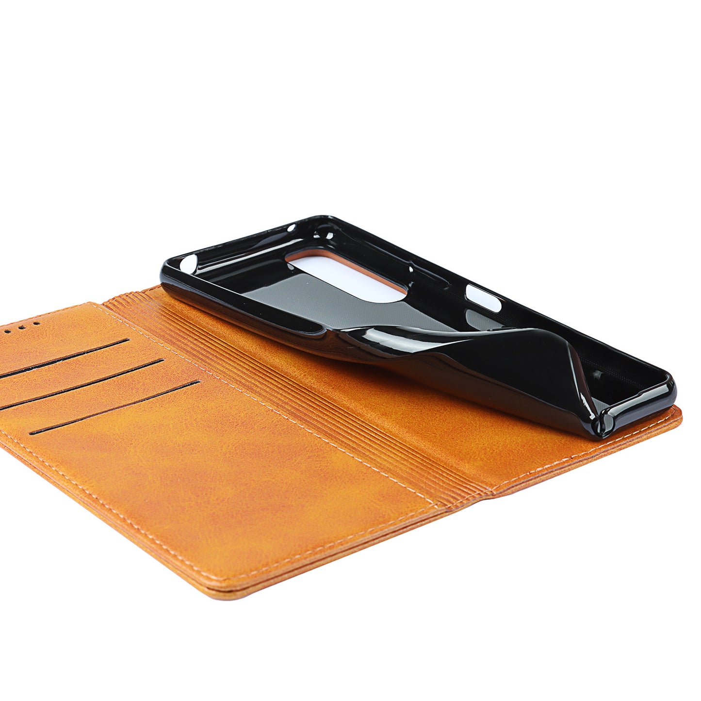 Wallet Design Auto-absorbed Magnet Leather Stand Case for Sony Xperia 5 III 5G