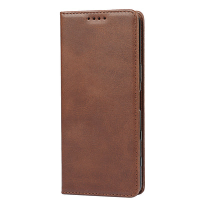 Wallet Design Auto-absorbed Magnet Leather Stand Case for Sony Xperia 5 III 5G