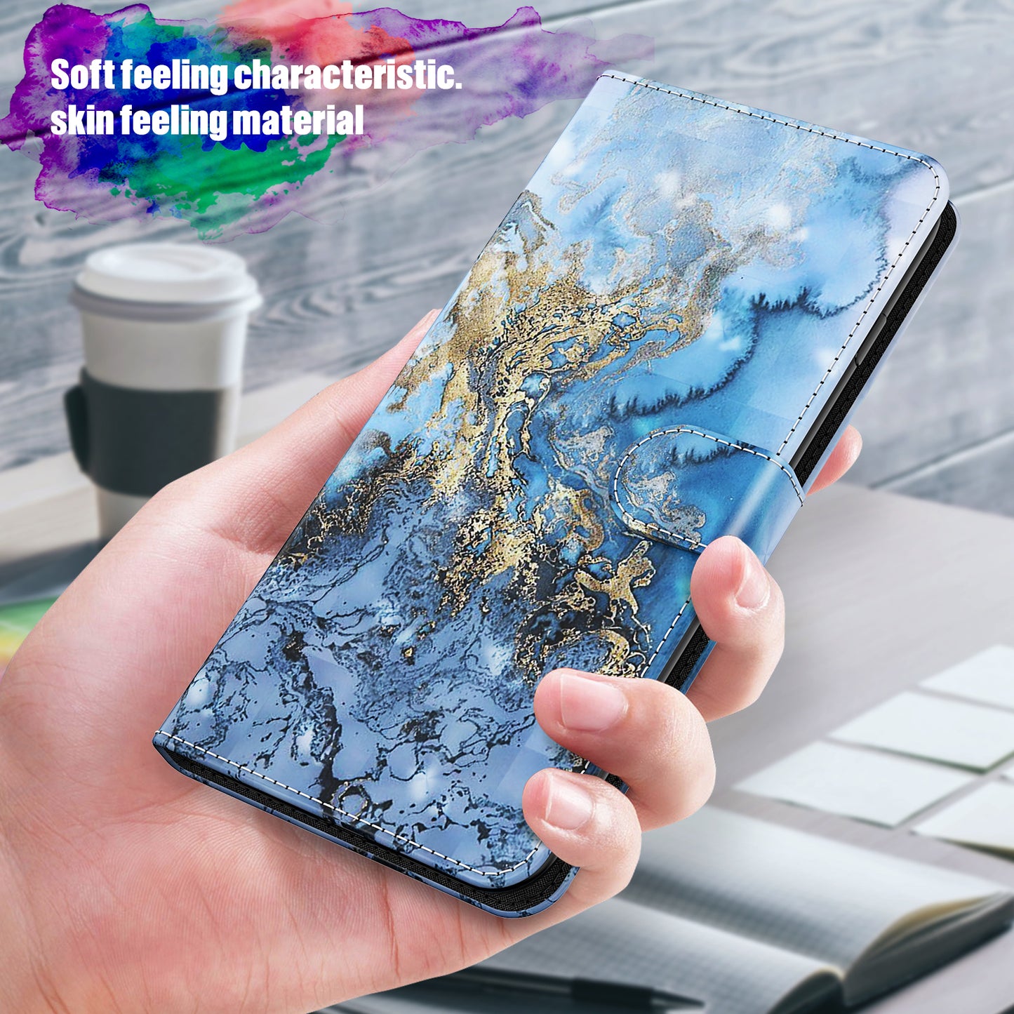 Pattern Printing Wallet Leather Phone Cover for Sony Xperia 5 III 5G