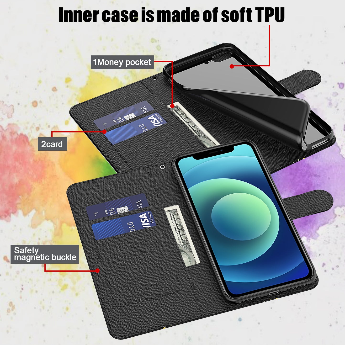 Pattern Printing Wallet Leather Phone Cover for Sony Xperia 5 III 5G