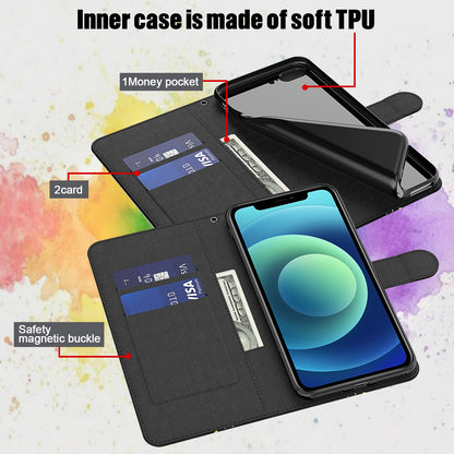 Pattern Printing Wallet Leather Phone Cover for Sony Xperia 5 III 5G