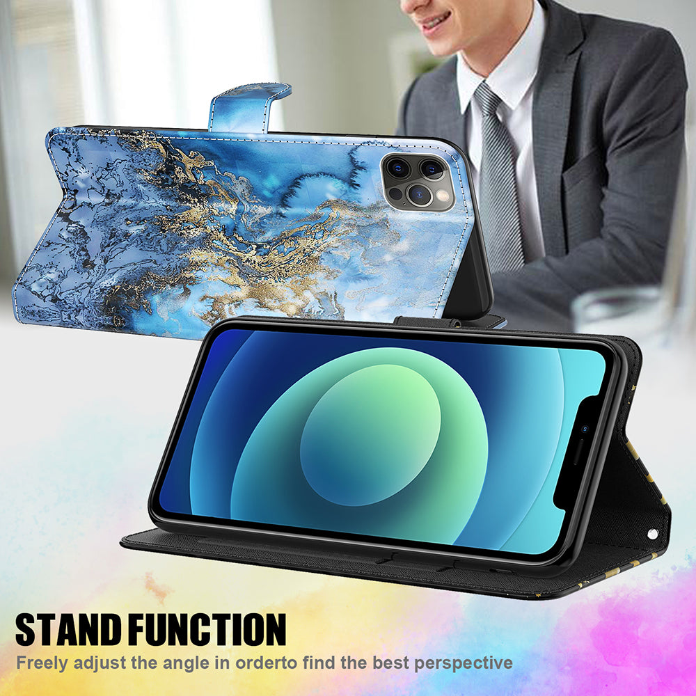 Pattern Printing Wallet Leather Phone Cover for Sony Xperia 5 III 5G