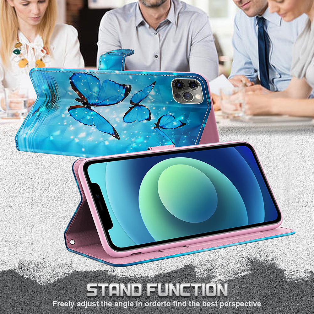 Pattern Printing Wallet Leather Phone Cover for Sony Xperia 5 III 5G