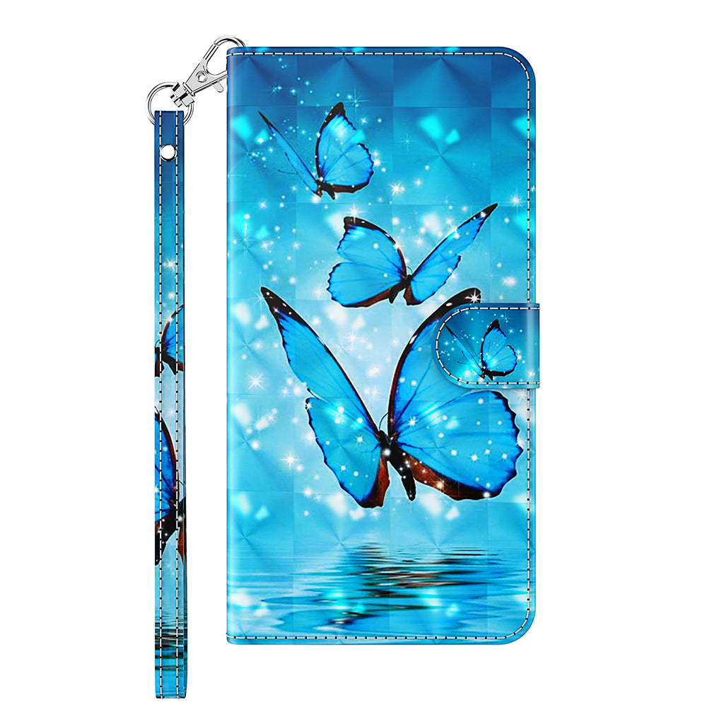 Pattern Printing Wallet Leather Phone Cover for Sony Xperia 5 III 5G
