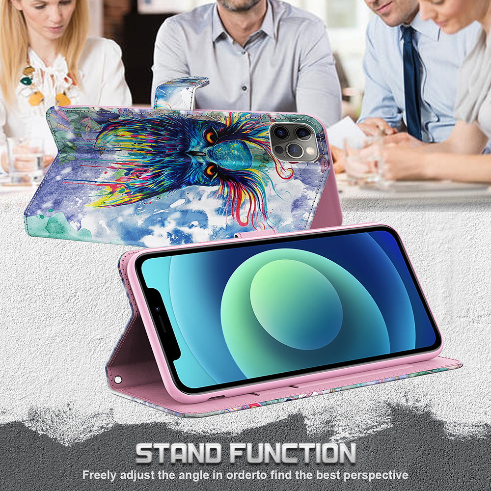 Pattern Printing Wallet Leather Phone Cover for Sony Xperia 5 III 5G