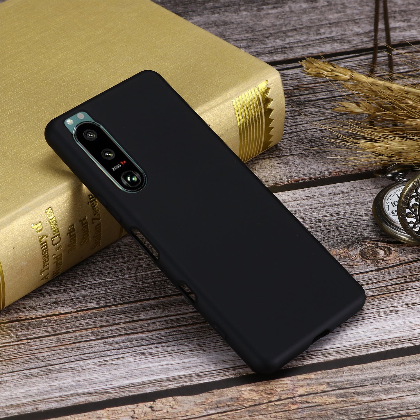 Slim Liquid Silicone Gel Rubber Full Body Protection Cover Case with Strap for Sony Xperia 5 III 5G