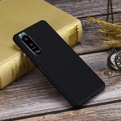 Slim Liquid Silicone Gel Rubber Full Body Protection Cover Case with Strap for Sony Xperia 5 III 5G