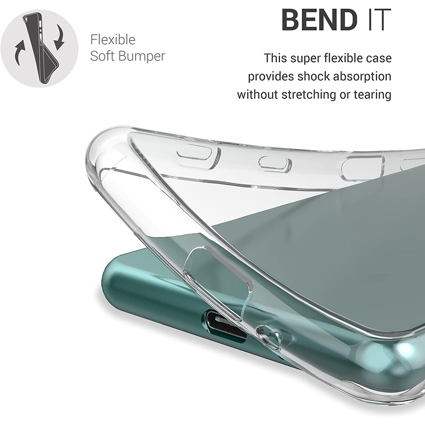 Fingerprint-Free Ultra Clear  Soft TPU Phone Case Shell for Sony Xperia 5 III 5G