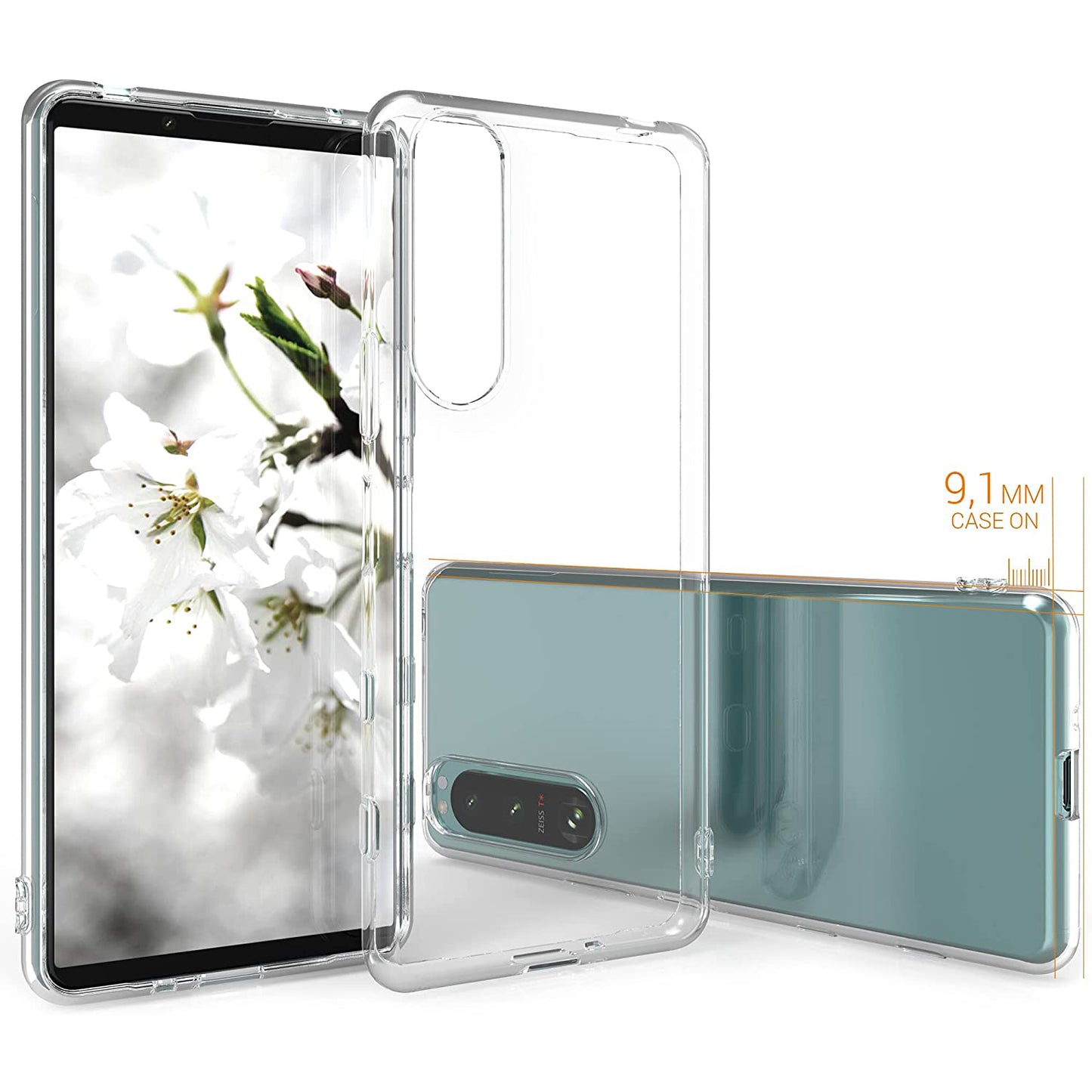 Fingerprint-Free Ultra Clear  Soft TPU Phone Case Shell for Sony Xperia 5 III 5G