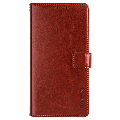 IDEWEI Crazy Horse Texture PU Leather Wallet Stand Case Phone Shell for Sony Xperia 5 III 5G