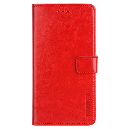 IDEWEI Crazy Horse Texture PU Leather Wallet Stand Case Phone Shell for Sony Xperia 5 III 5G