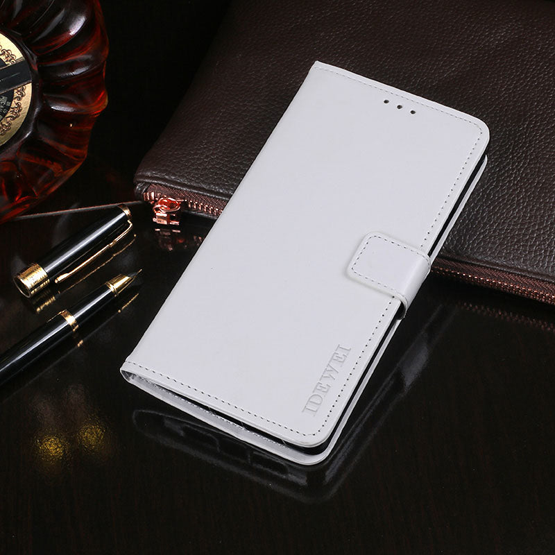 IDEWEI Crazy Horse Texture PU Leather Wallet Stand Case Phone Shell for Sony Xperia 5 III 5G