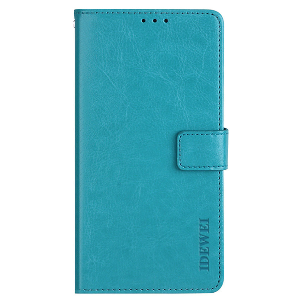 IDEWEI Crazy Horse Texture PU Leather Wallet Stand Case Phone Shell for Sony Xperia 5 III 5G