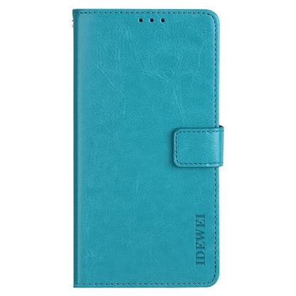 IDEWEI Crazy Horse Texture PU Leather Wallet Stand Case Phone Shell for Sony Xperia 5 III 5G