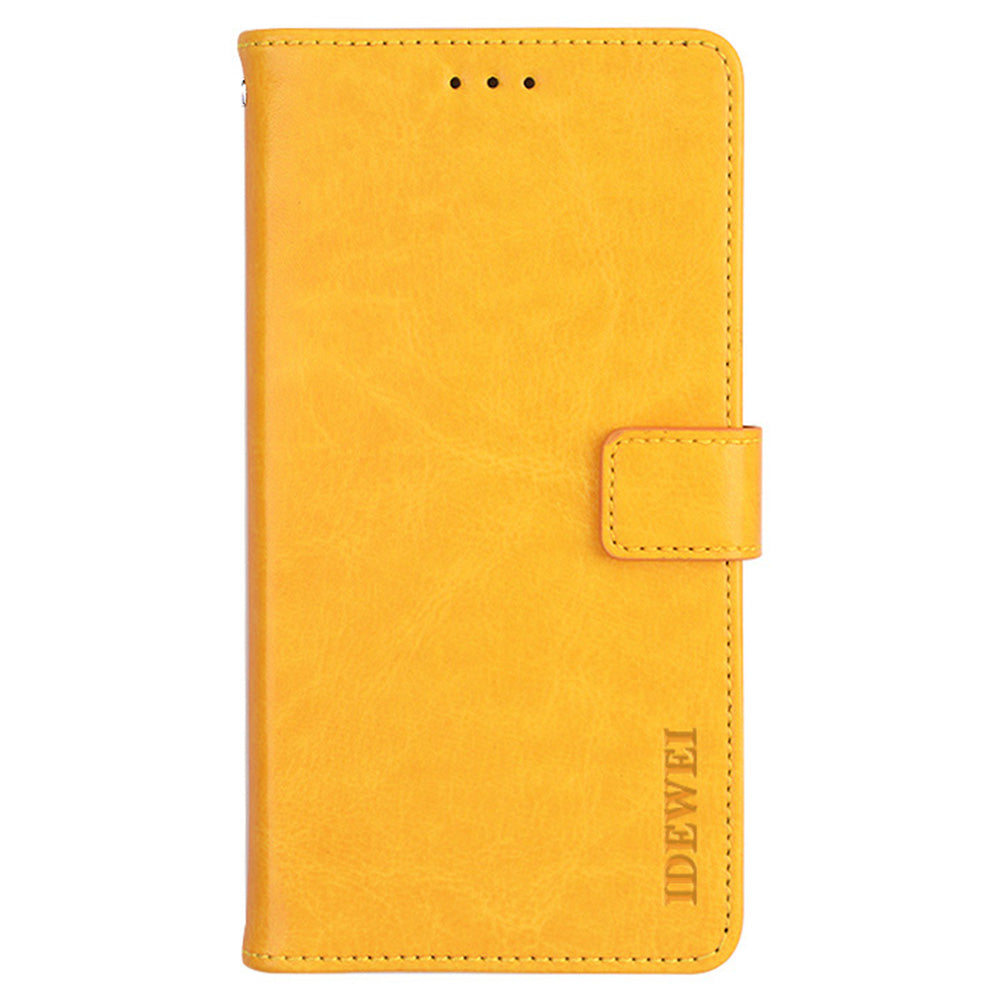 IDEWEI Crazy Horse Texture PU Leather Wallet Stand Case Phone Shell for Sony Xperia 5 III 5G