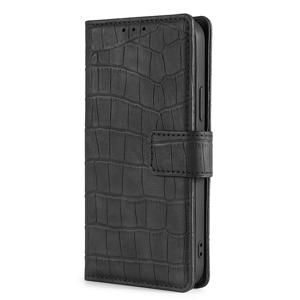 Crocodile Texture Supporting Stand Wallet Leather Case Phone Cover Shell for Sony Xperia 5 III 5G