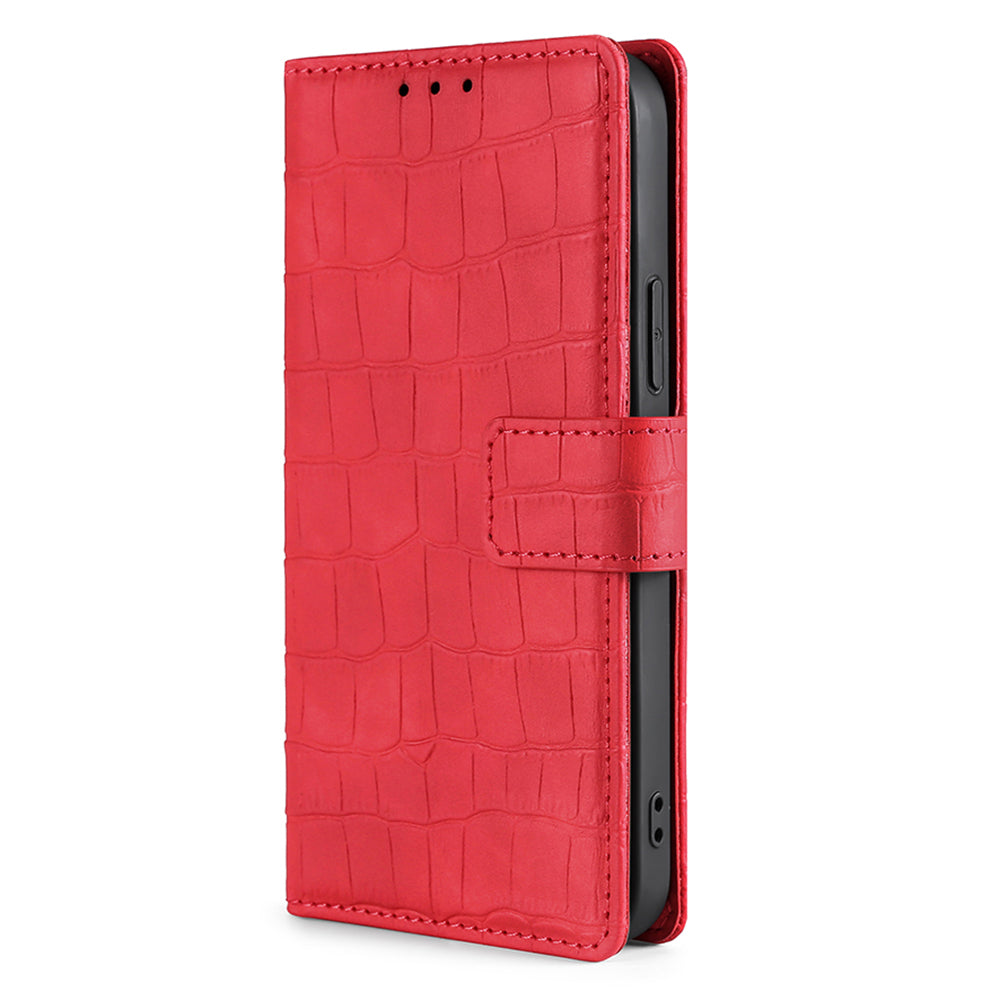 Crocodile Texture Supporting Stand Wallet Leather Case Phone Cover Shell for Sony Xperia 5 III 5G