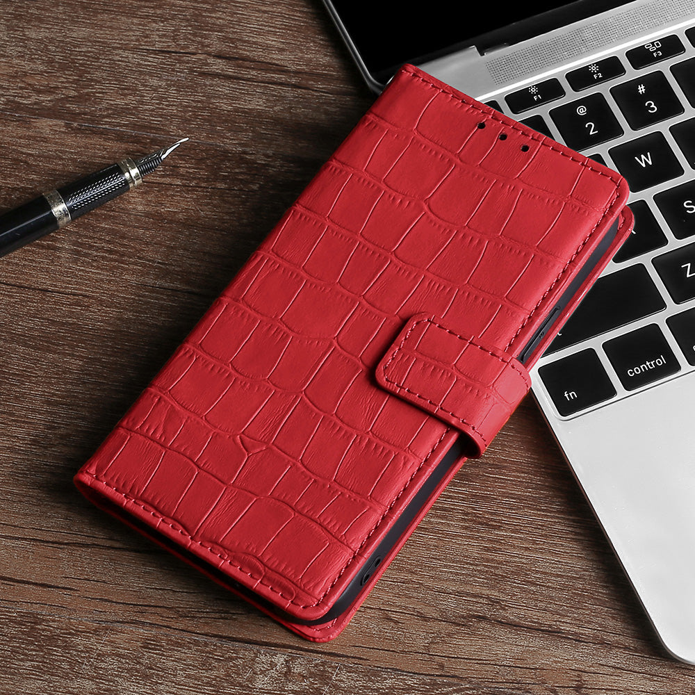 Crocodile Texture Supporting Stand Wallet Leather Case Phone Cover Shell for Sony Xperia 5 III 5G