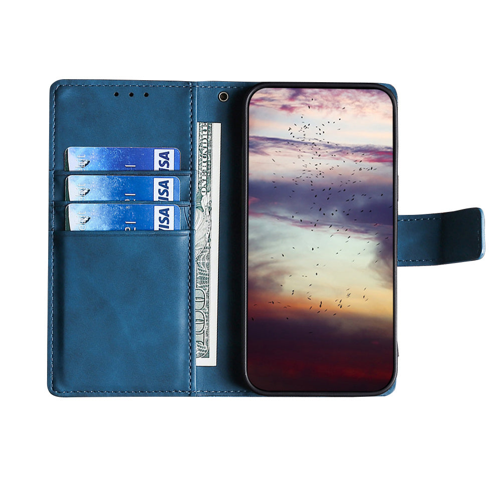 Crocodile Texture Supporting Stand Wallet Leather Case Phone Cover Shell for Sony Xperia 5 III 5G