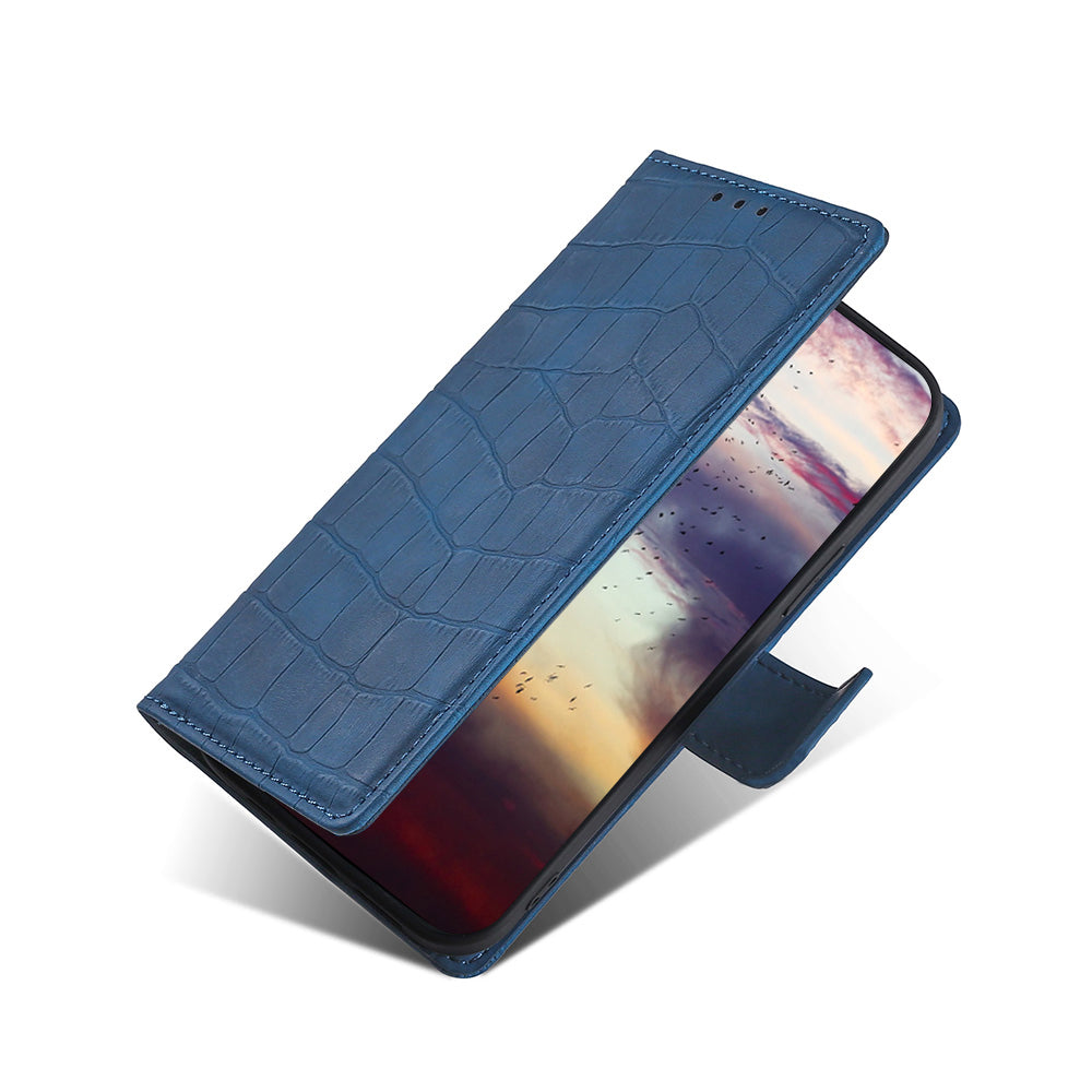Crocodile Texture Supporting Stand Wallet Leather Case Phone Cover Shell for Sony Xperia 5 III 5G