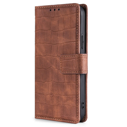 Crocodile Texture Supporting Stand Wallet Leather Case Phone Cover Shell for Sony Xperia 5 III 5G