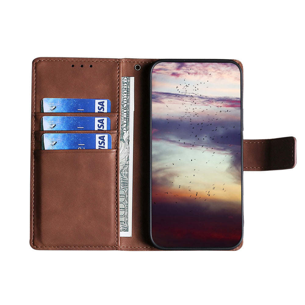 Crocodile Texture Supporting Stand Wallet Leather Case Phone Cover Shell for Sony Xperia 5 III 5G