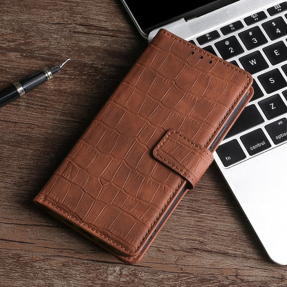 Crocodile Texture Supporting Stand Wallet Leather Case Phone Cover Shell for Sony Xperia 5 III 5G