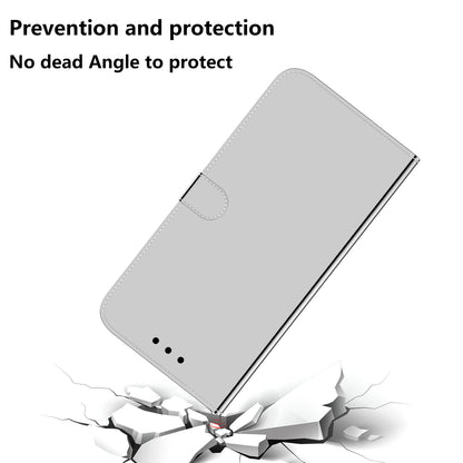 Mirror-like Surface Leather Phone Protective Cover Stand Wallet Case for Sony Xperia 5 III 5G