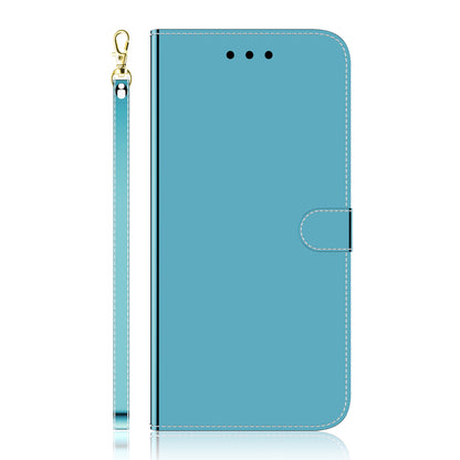 Mirror-like Surface Leather Phone Protective Cover Stand Wallet Case for Sony Xperia 5 III 5G