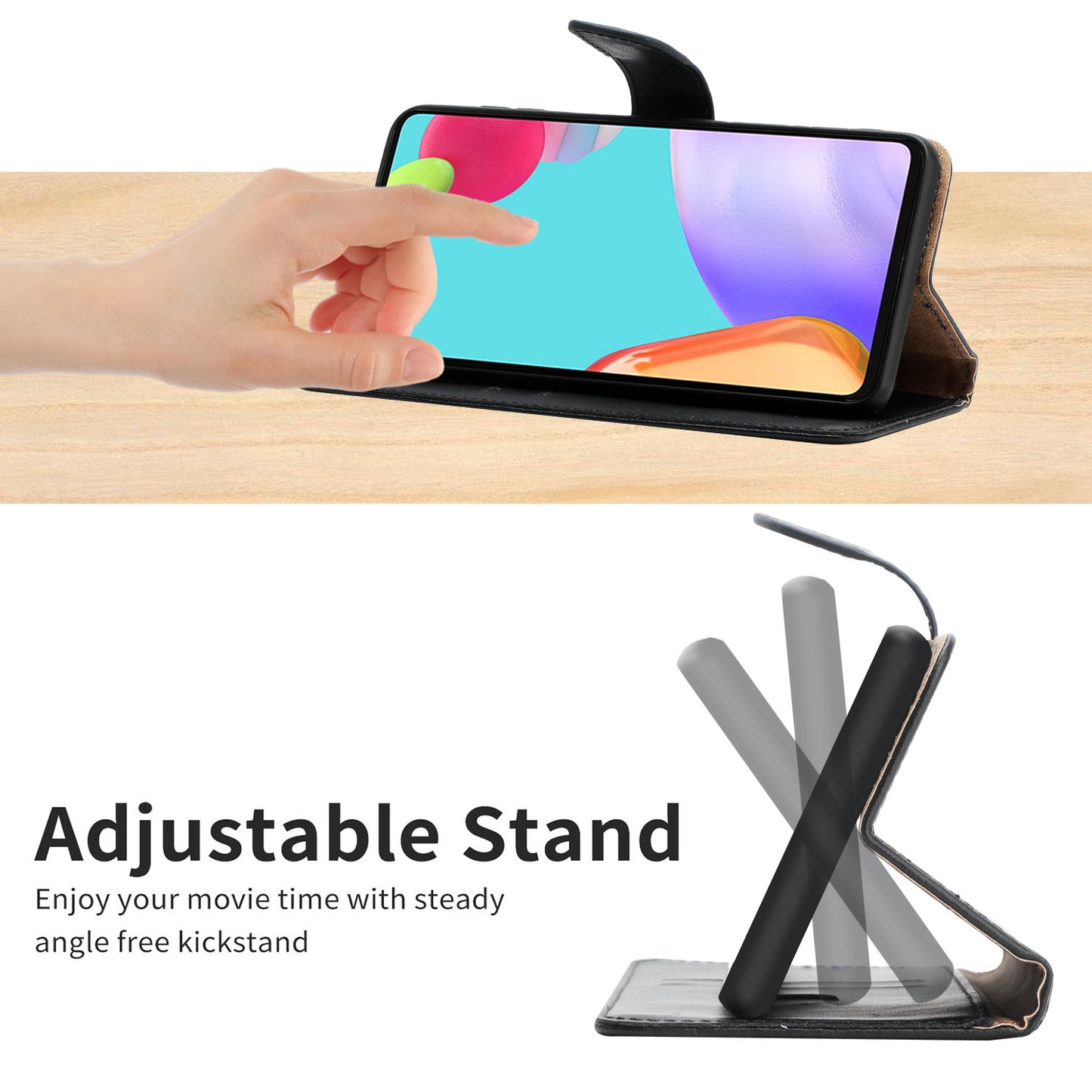 Smooth Touch Flip Phone Protector Genuine Leather Nappa Texture Multifunction Wallet Stand Good Protective Phone Case for Sony Xperia 5 III 5G