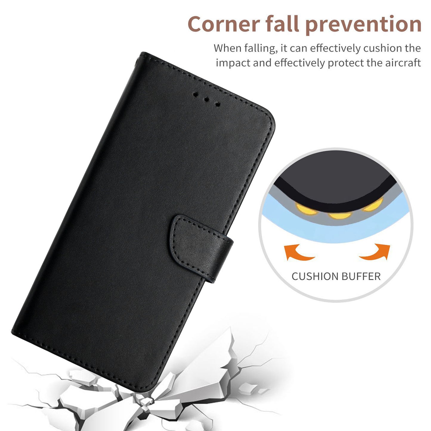 Smooth Touch Flip Phone Protector Genuine Leather Nappa Texture Multifunction Wallet Stand Good Protective Phone Case for Sony Xperia 5 III 5G