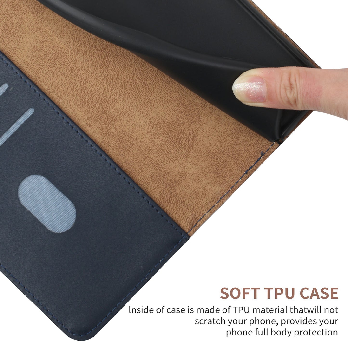 Smooth Touch Flip Phone Protector Genuine Leather Nappa Texture Multifunction Wallet Stand Good Protective Phone Case for Sony Xperia 5 III 5G