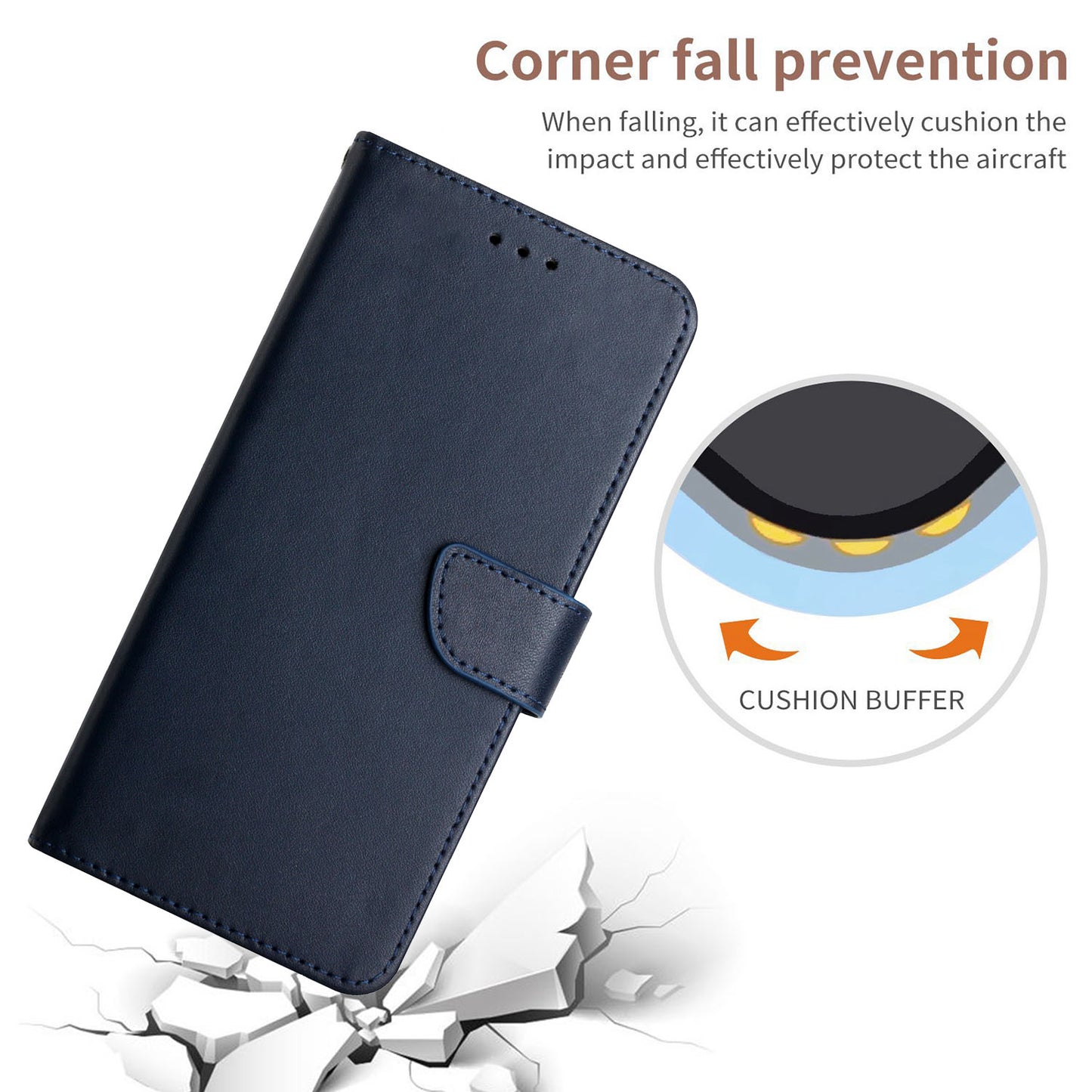Smooth Touch Flip Phone Protector Genuine Leather Nappa Texture Multifunction Wallet Stand Good Protective Phone Case for Sony Xperia 5 III 5G