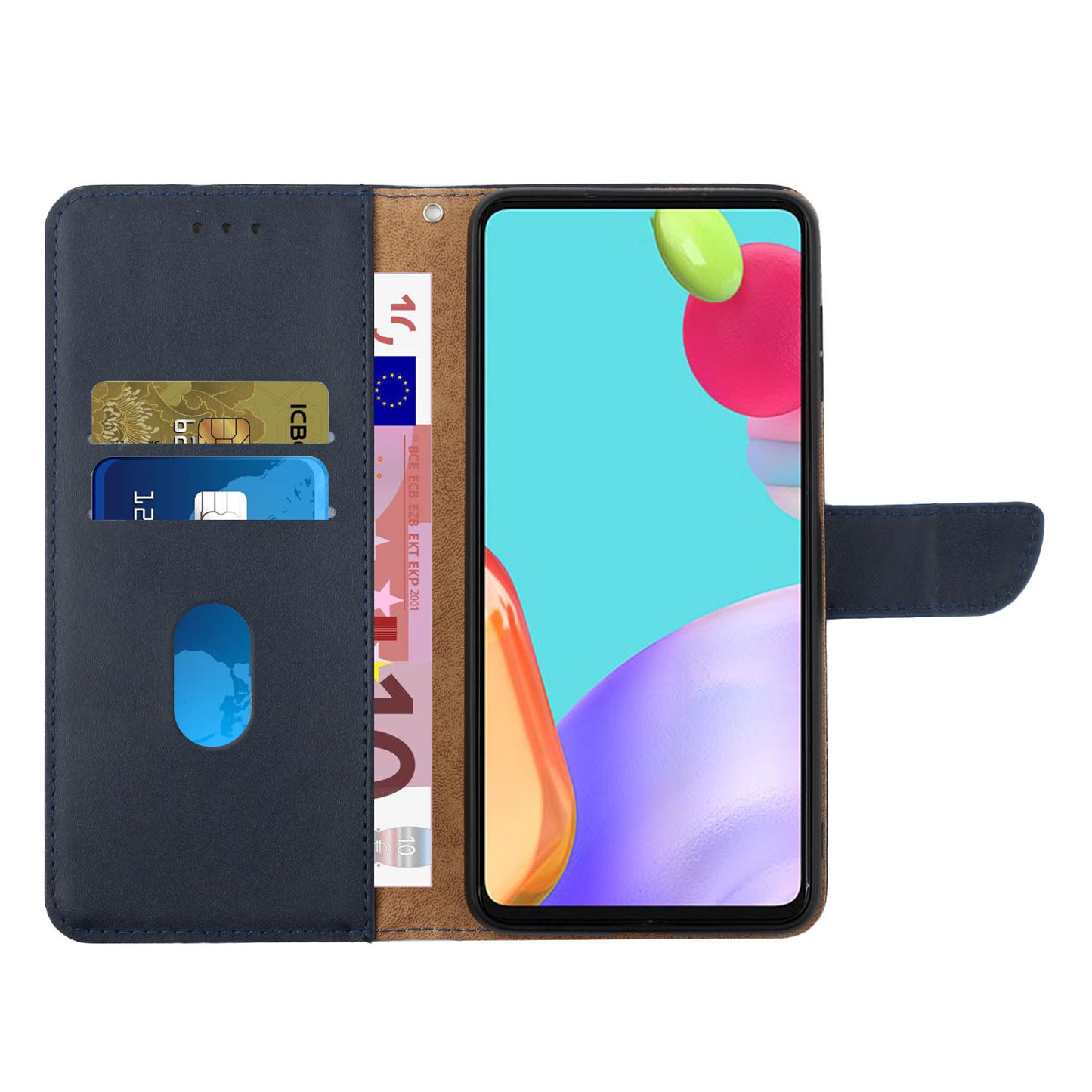 Smooth Touch Flip Phone Protector Genuine Leather Nappa Texture Multifunction Wallet Stand Good Protective Phone Case for Sony Xperia 5 III 5G