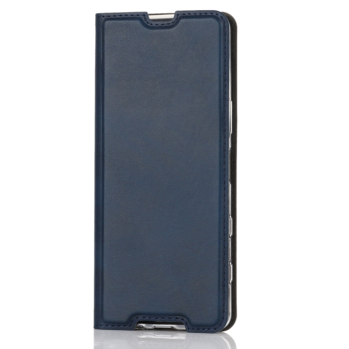 Wrist Strap Textured PU Leather Card Holder Drop-proof Phone Cover Stand Phone Shell for Sony Xperia 5 III 5G