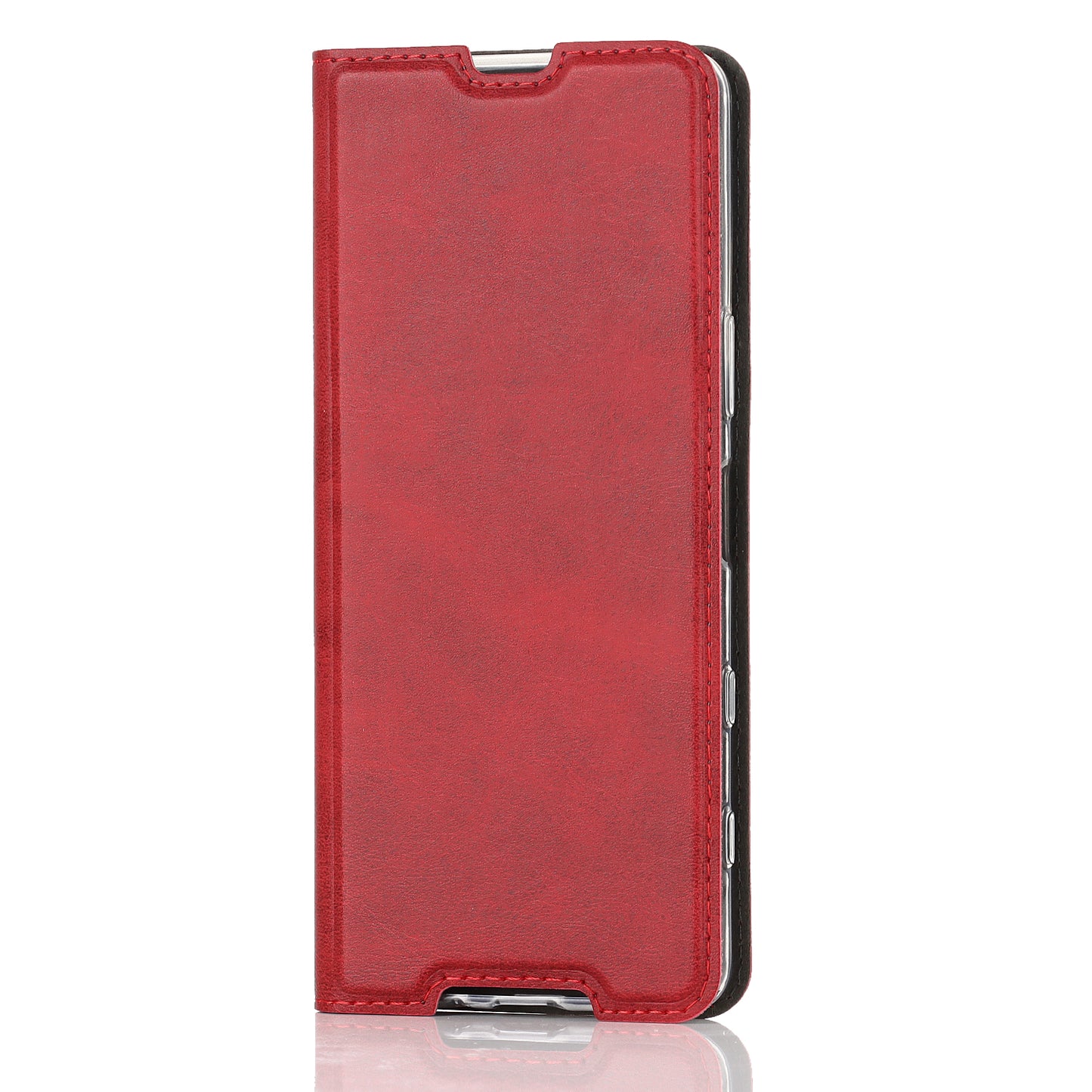 Wrist Strap Textured PU Leather Card Holder Drop-proof Phone Cover Stand Phone Shell for Sony Xperia 5 III 5G