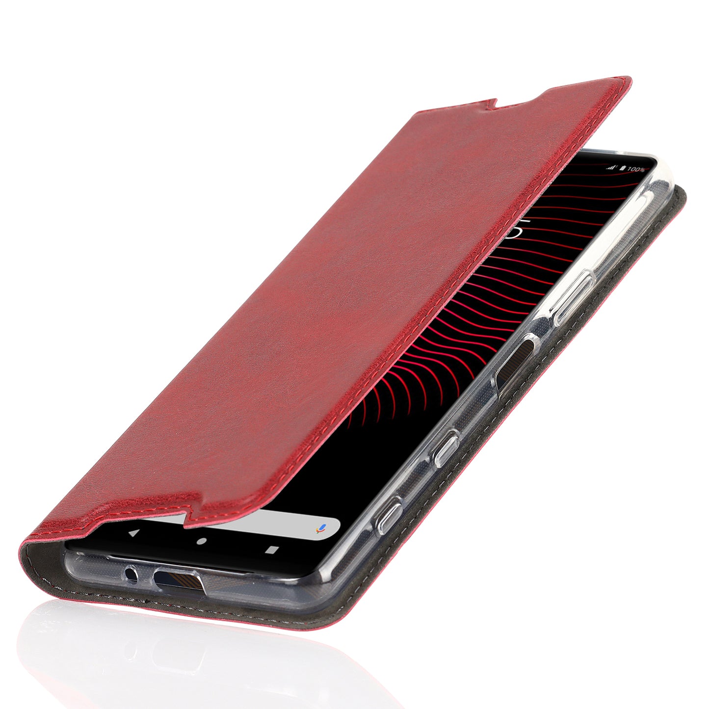 Wrist Strap Textured PU Leather Card Holder Drop-proof Phone Cover Stand Phone Shell for Sony Xperia 5 III 5G
