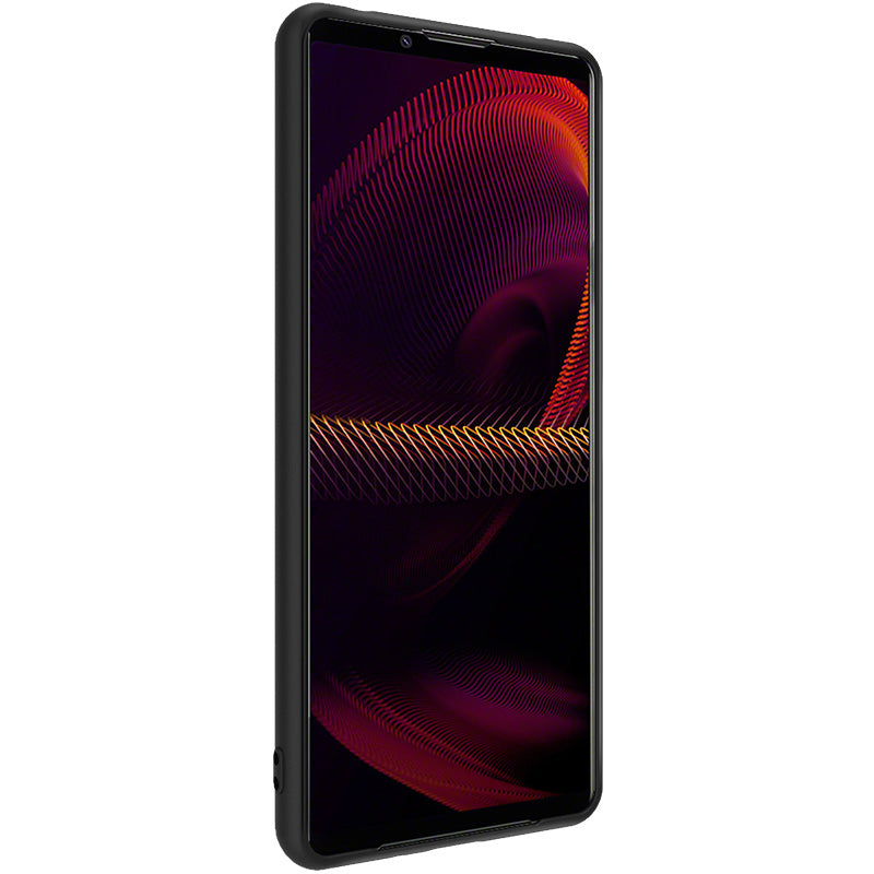 IMAK LX-5 Series Scratch-resistant PU Leather Coated PC + TPU Cover Phone Case with Screen Protector for Sony Xperia 5 III 5G