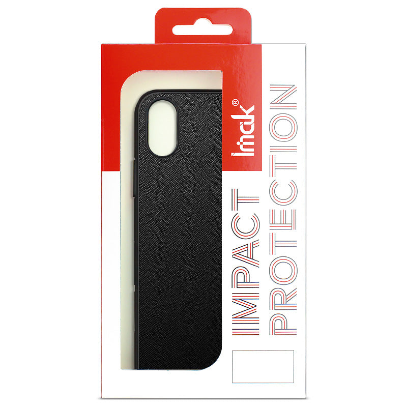 IMAK LX-5 Series Scratch-resistant PU Leather Coated PC + TPU Cover Phone Case with Screen Protector for Sony Xperia 5 III 5G
