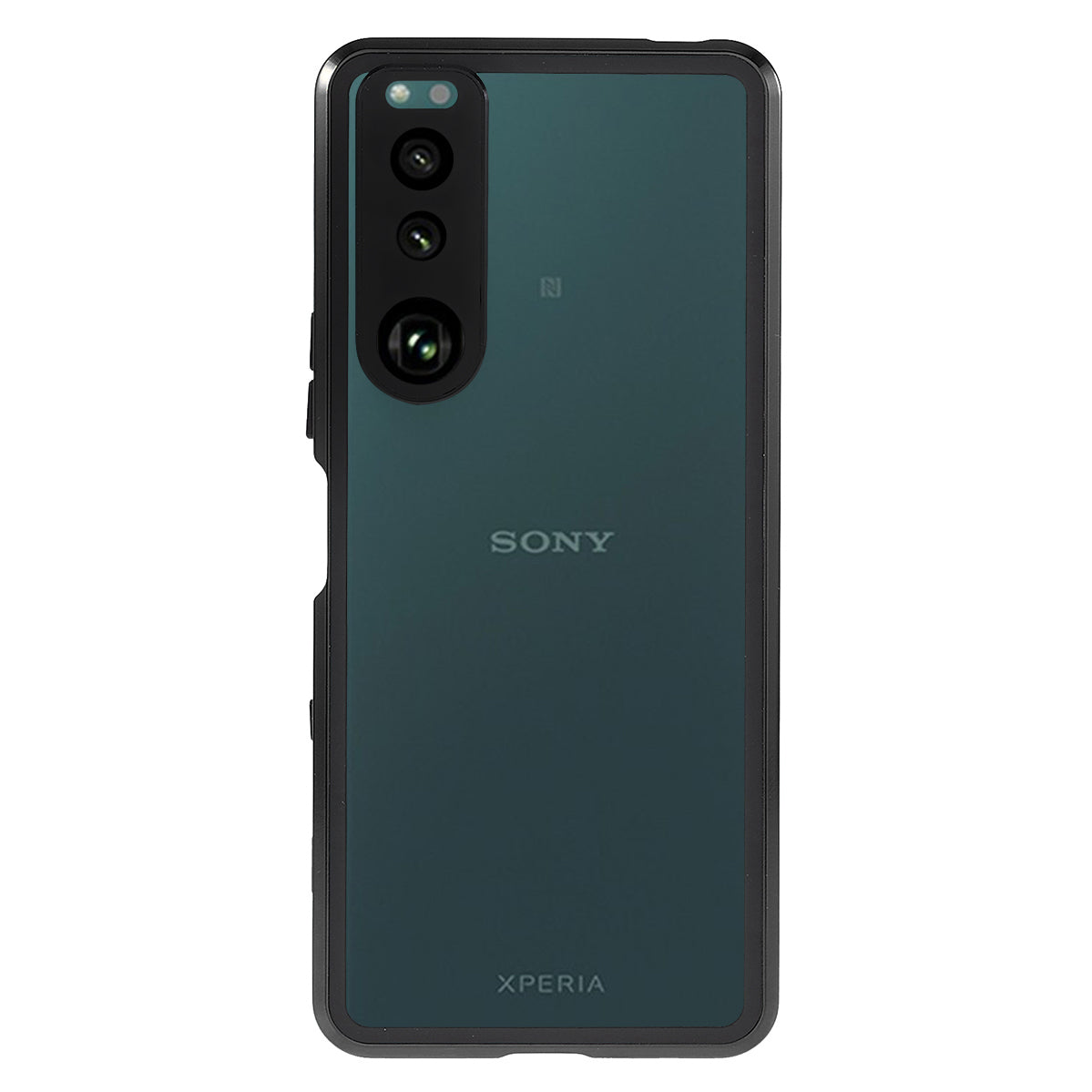 Metal Frame + Tempered Glass + PC Hybrid Cover Magnetic Closure Phone Case for Sony Xperia 5 III 5G