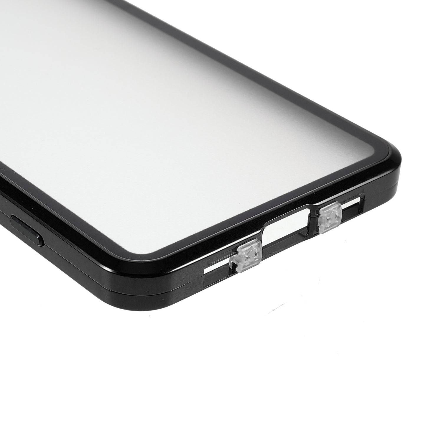 Metal Frame + Tempered Glass + PC Hybrid Cover Magnetic Closure Phone Case for Sony Xperia 5 III 5G