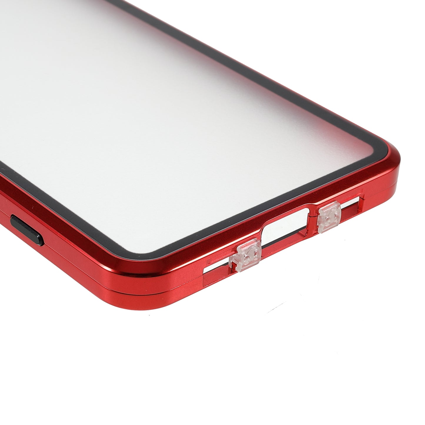 Metal Frame + Tempered Glass + PC Hybrid Cover Magnetic Closure Phone Case for Sony Xperia 5 III 5G