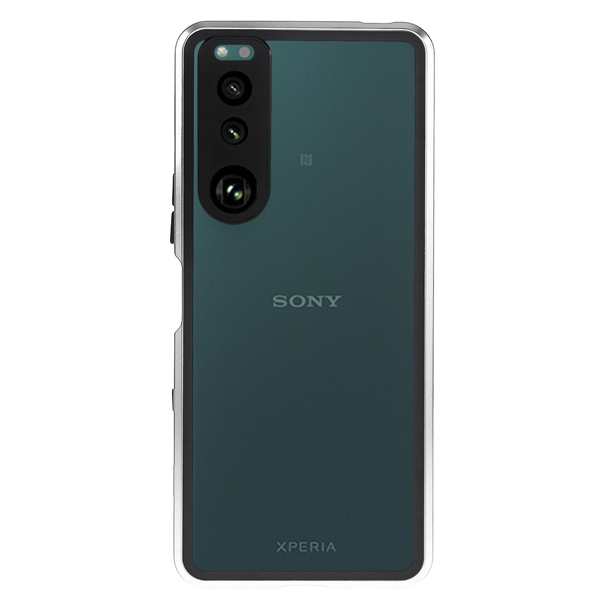 Metal Frame + Tempered Glass + PC Hybrid Cover Magnetic Closure Phone Case for Sony Xperia 5 III 5G