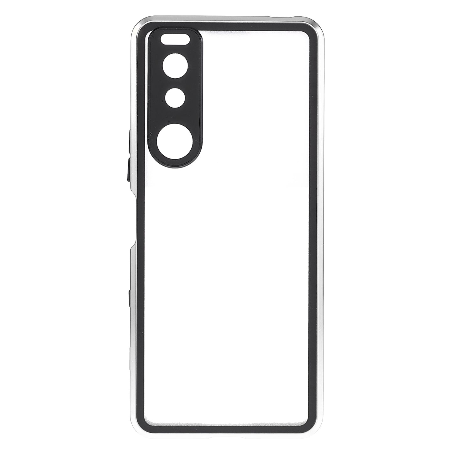 Metal Frame + Tempered Glass + PC Hybrid Cover Magnetic Closure Phone Case for Sony Xperia 5 III 5G