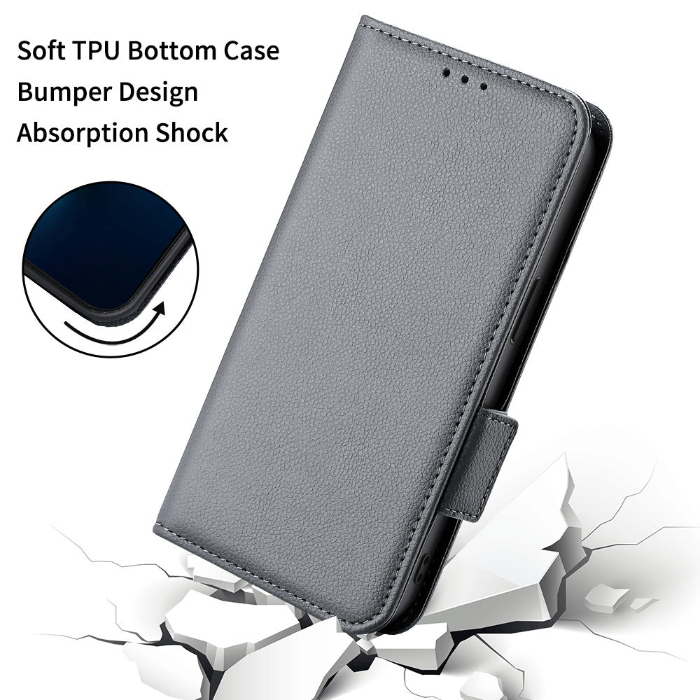 For Sony Xperia 1 III 5G Shockproof Phone Case Litchi Texture PU Leather Stand Wallet Protective Cover