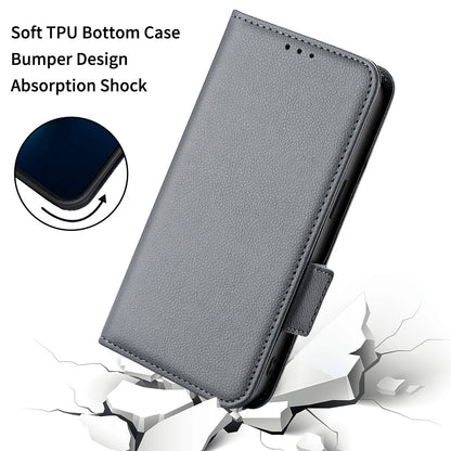 For Sony Xperia 1 III 5G Shockproof Phone Case Litchi Texture PU Leather Stand Wallet Protective Cover